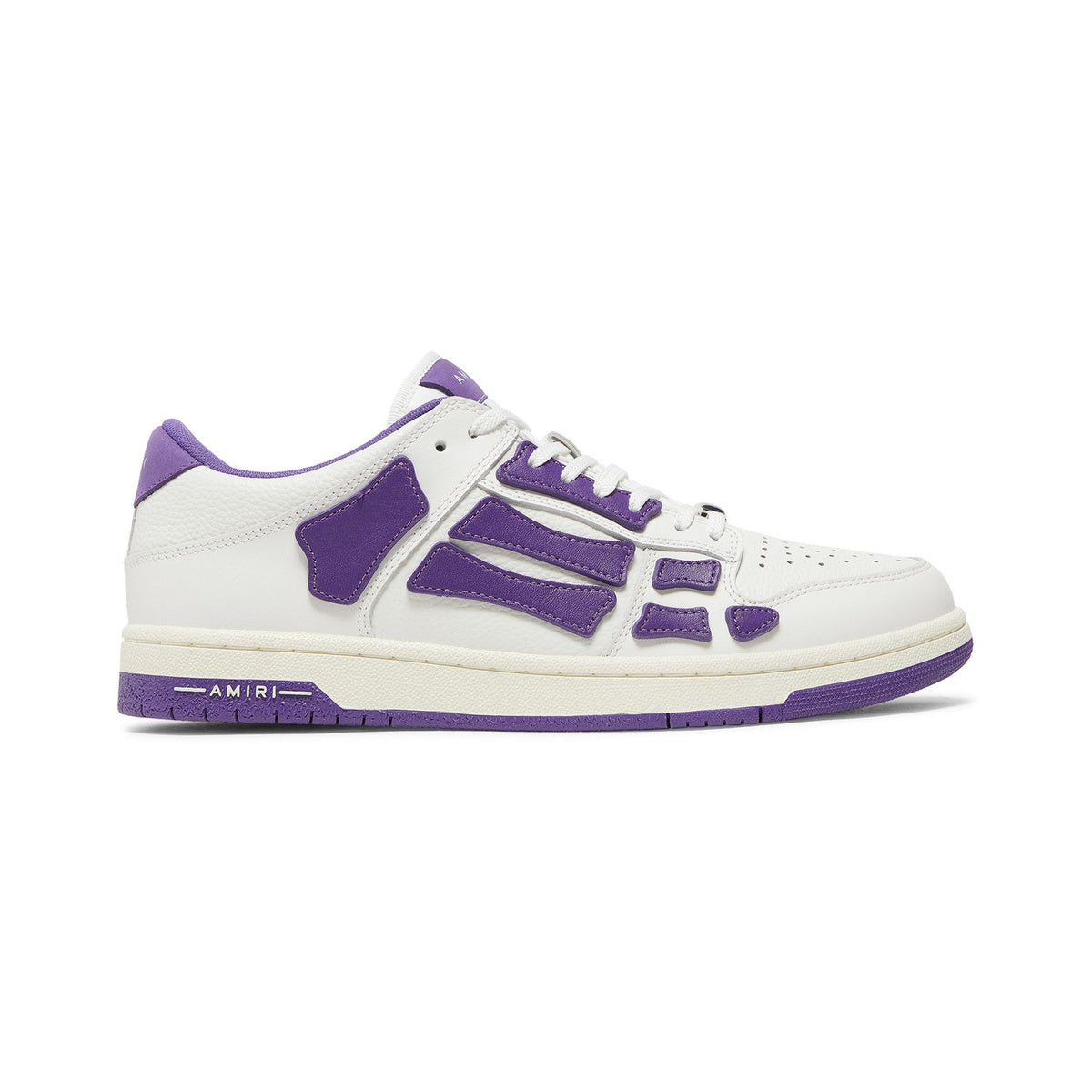 AMIRI Skel Top Low – White / Purple – product view