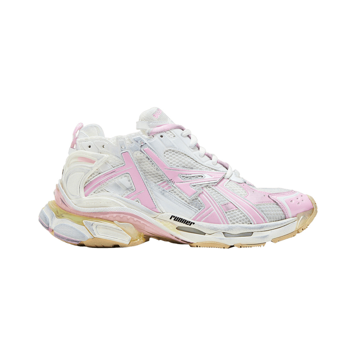 Balenciaga Runner – White / Pink – product view