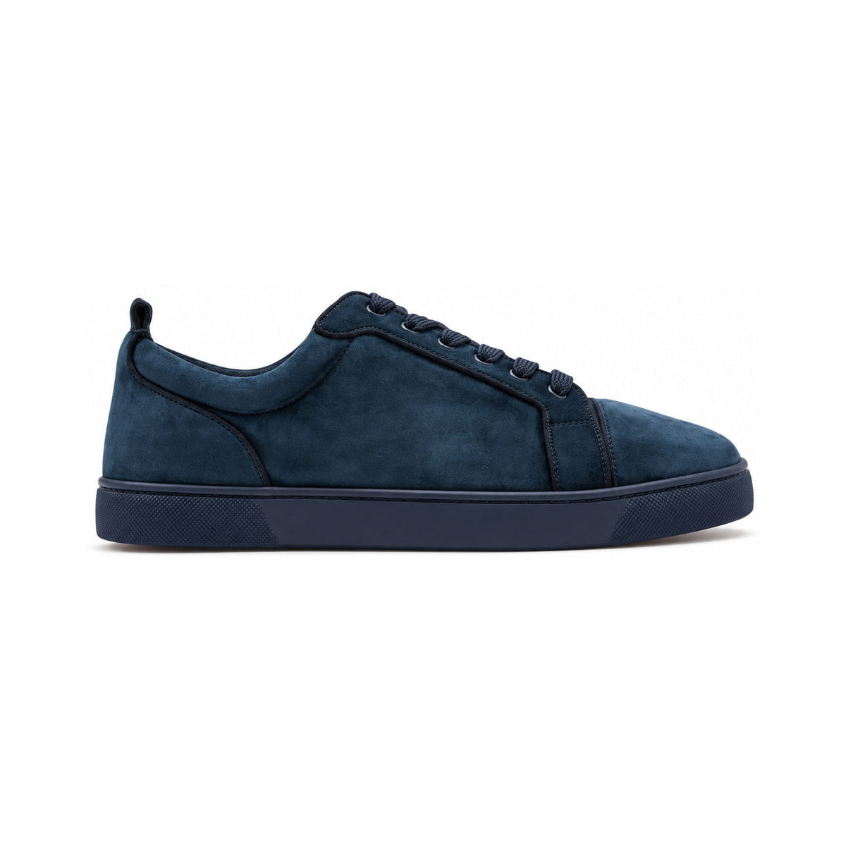 Christian Louboutin Louis Junior Suede Sneaker – Navy – product view