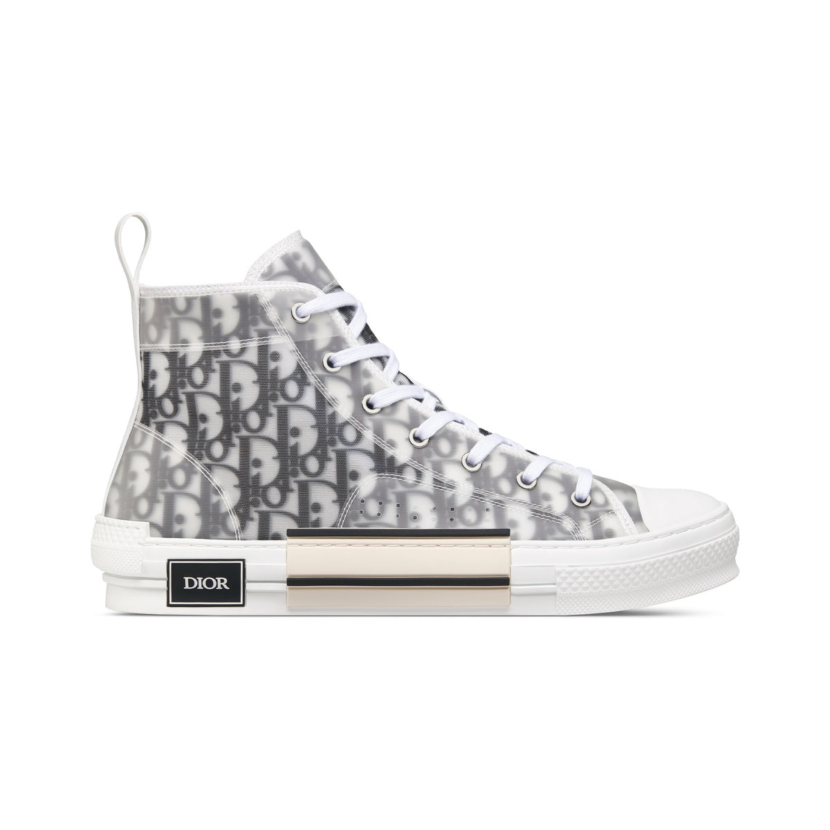 Dior B23 High-Top Sneaker – White / Black – product view