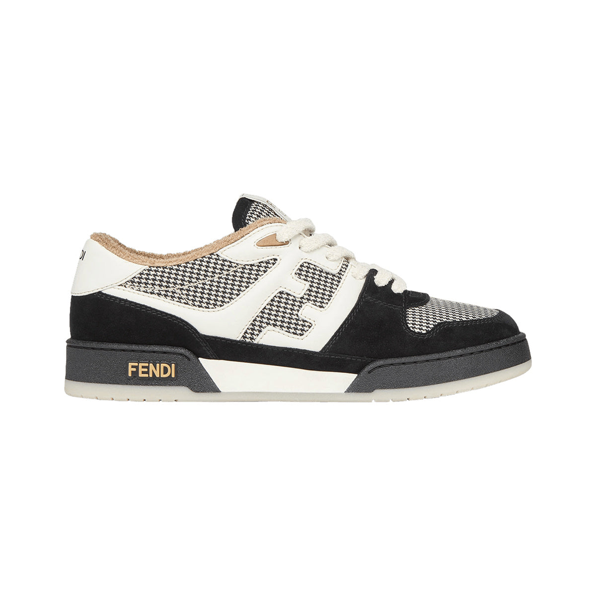 Fendi Match Sneaker – Black / Houndstooth – product view
