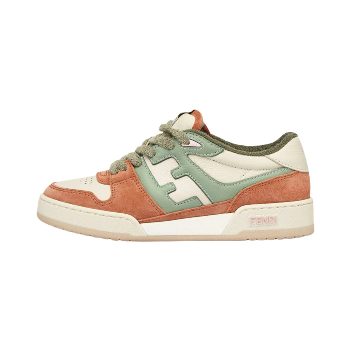 Fendi Match Sneaker – Orange / Green / Cream – product view