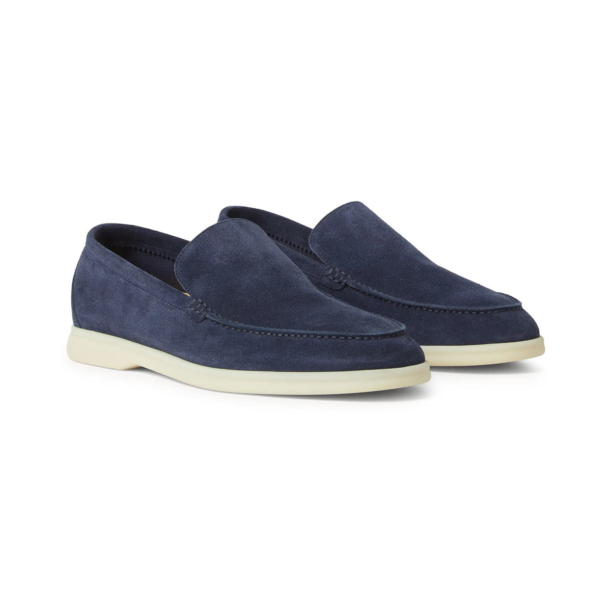 Loro Piana Summer Walk Suede Loafers – Dark Deep Sea – alternate view