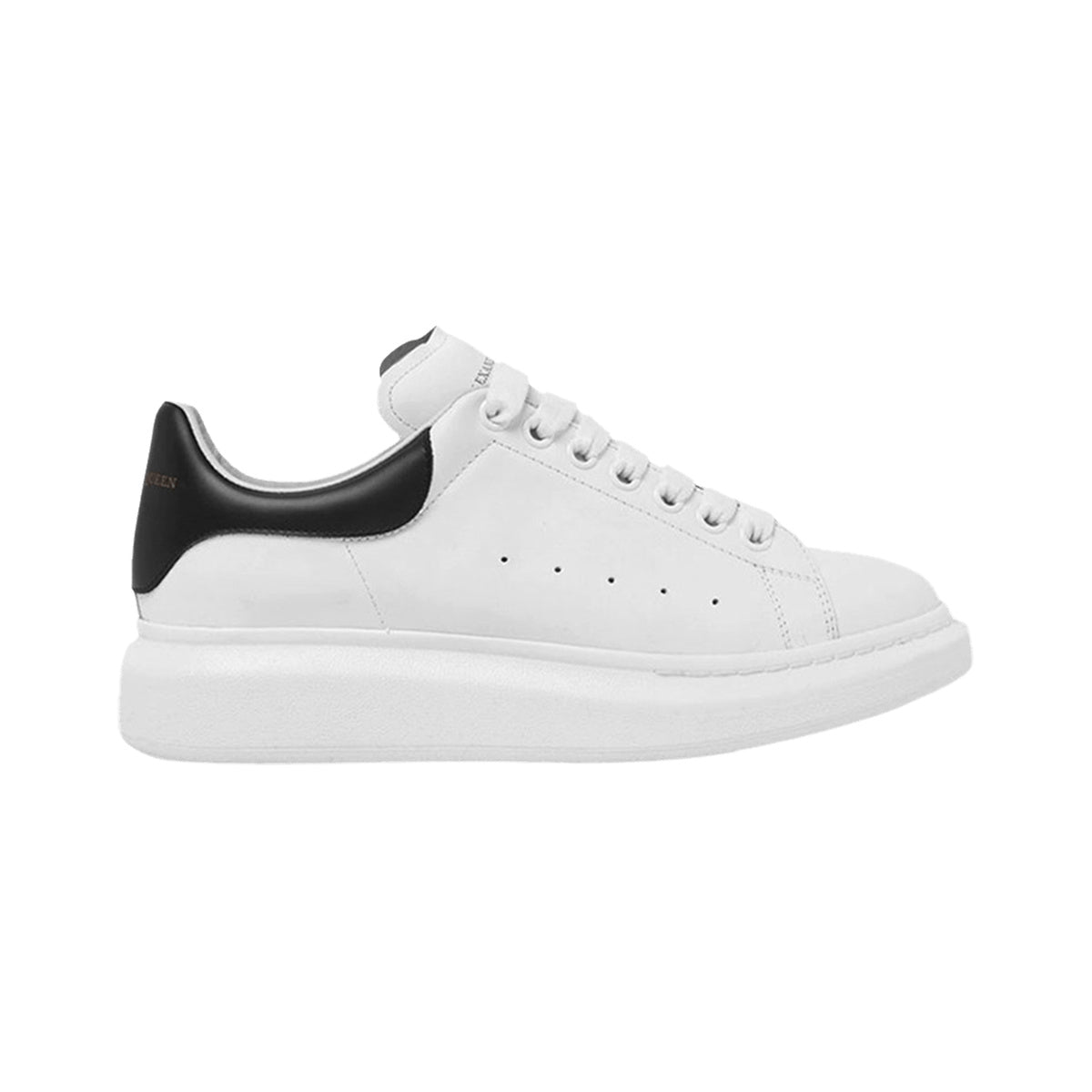 Alexander McQueen Oversized Leather Sneaker – White / Black – product view