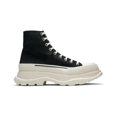 Alexander McQueen Tread Slick High-Top Sneaker – Black / White – product view