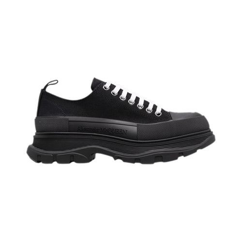 Alexander McQueen Tread Slick Low-Top Sneaker – Triple Black – product view