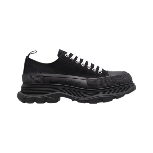 Alexander McQueen Tread Slick Low-Top Sneaker – Triple Black – product view