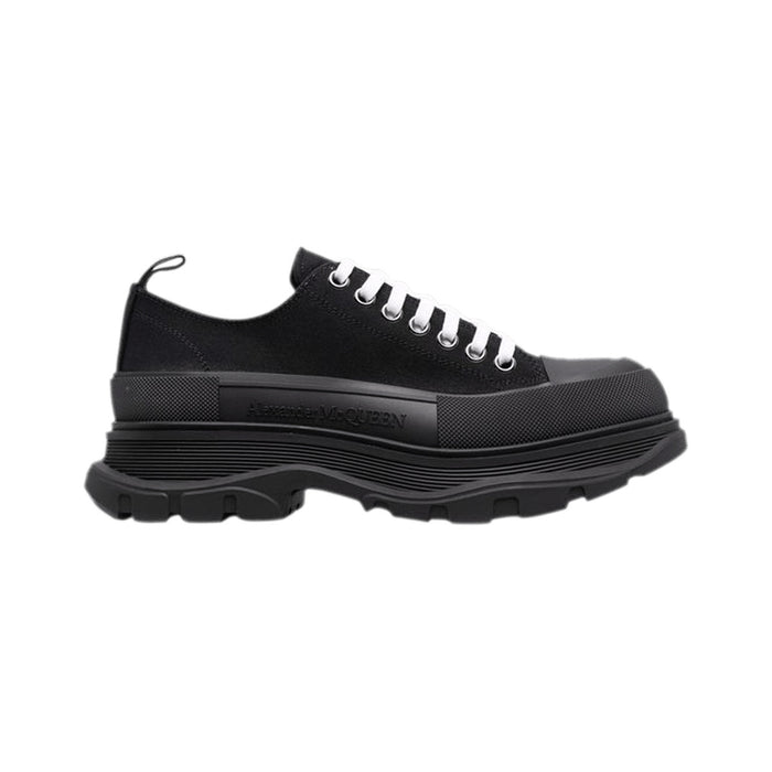 Alexander McQueen Tread Slick Low-Top Sneaker – Triple Black – product view