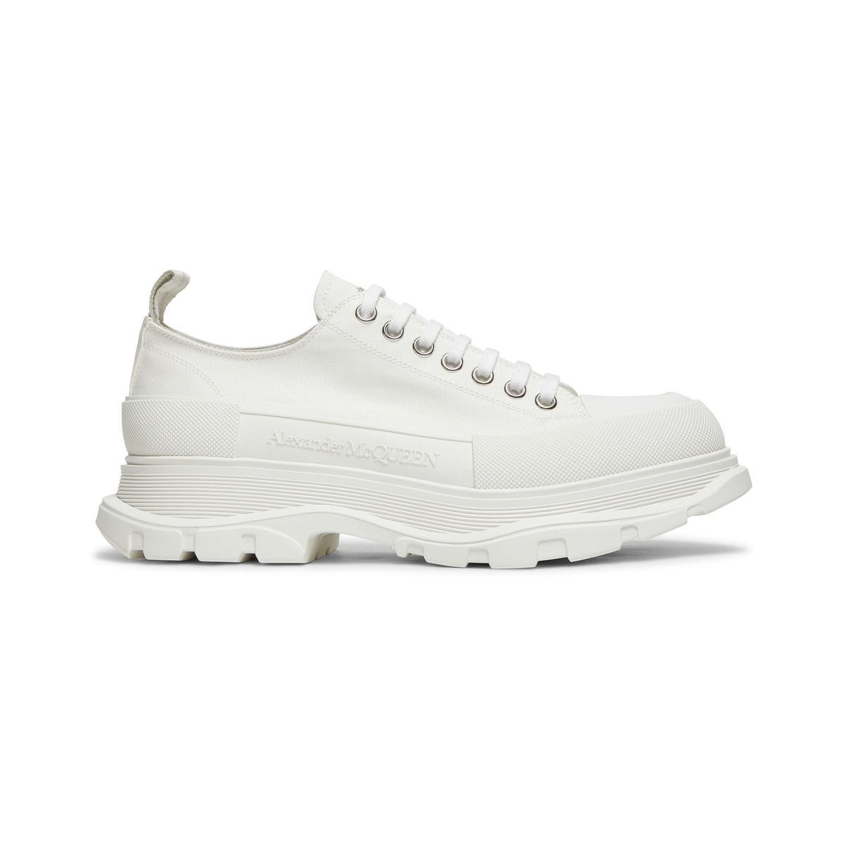 Alexander McQueen Tread Slick Low-Top Sneaker – White – product view