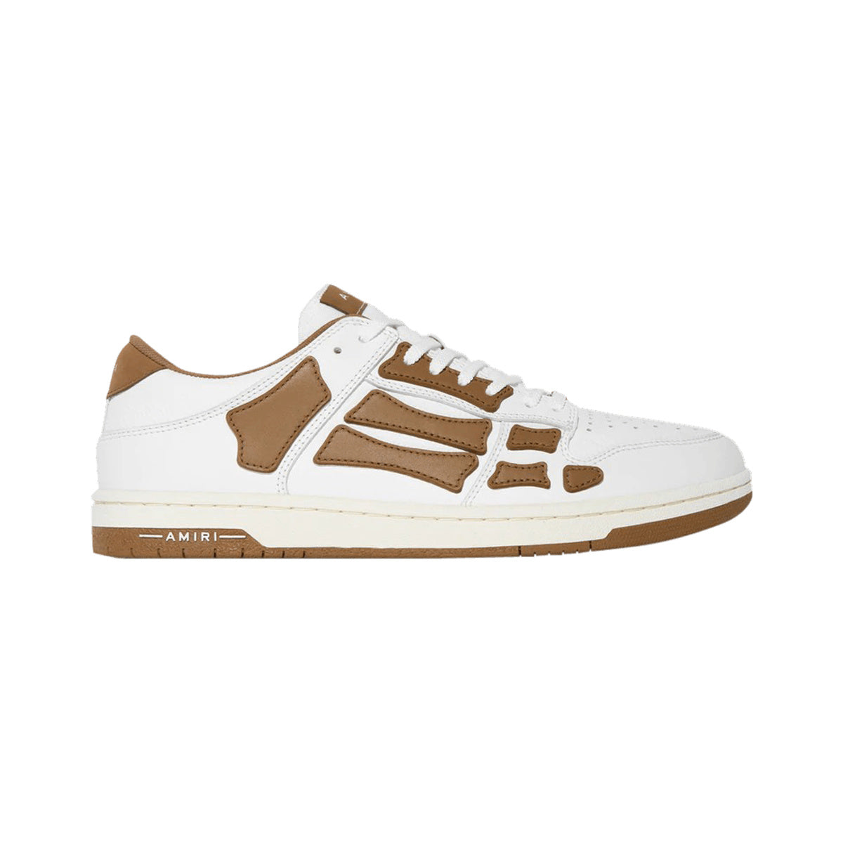 AMIRI Skel Top Low – White / Brown – product view