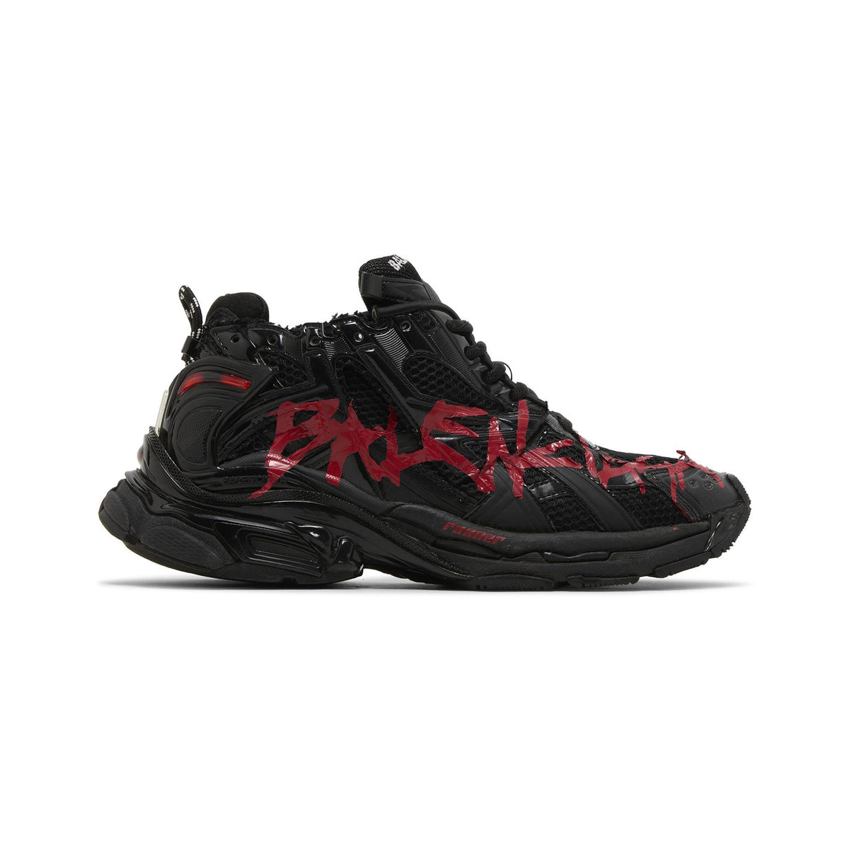 Balenciaga Runner – Graffiti Black / Red – additional product view 1