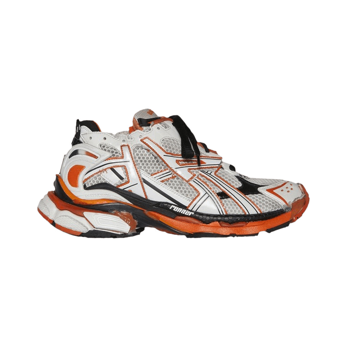 Balenciaga Runner – White / Orange – product view