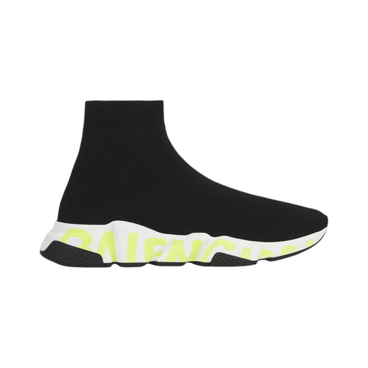 Balenciaga Speed Graffiti – Black / Fluo Green – product view