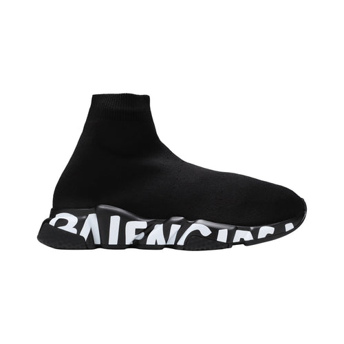 Balenciaga Speed Graffiti Black Sole – Black / White – product view