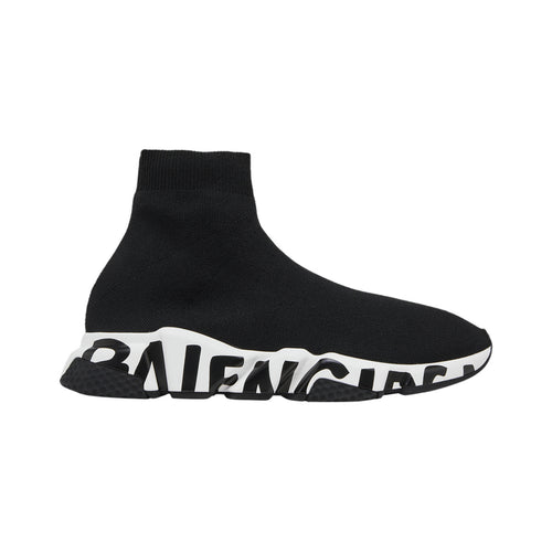Balenciaga Speed Graffiti White Sole – Black / White – product view