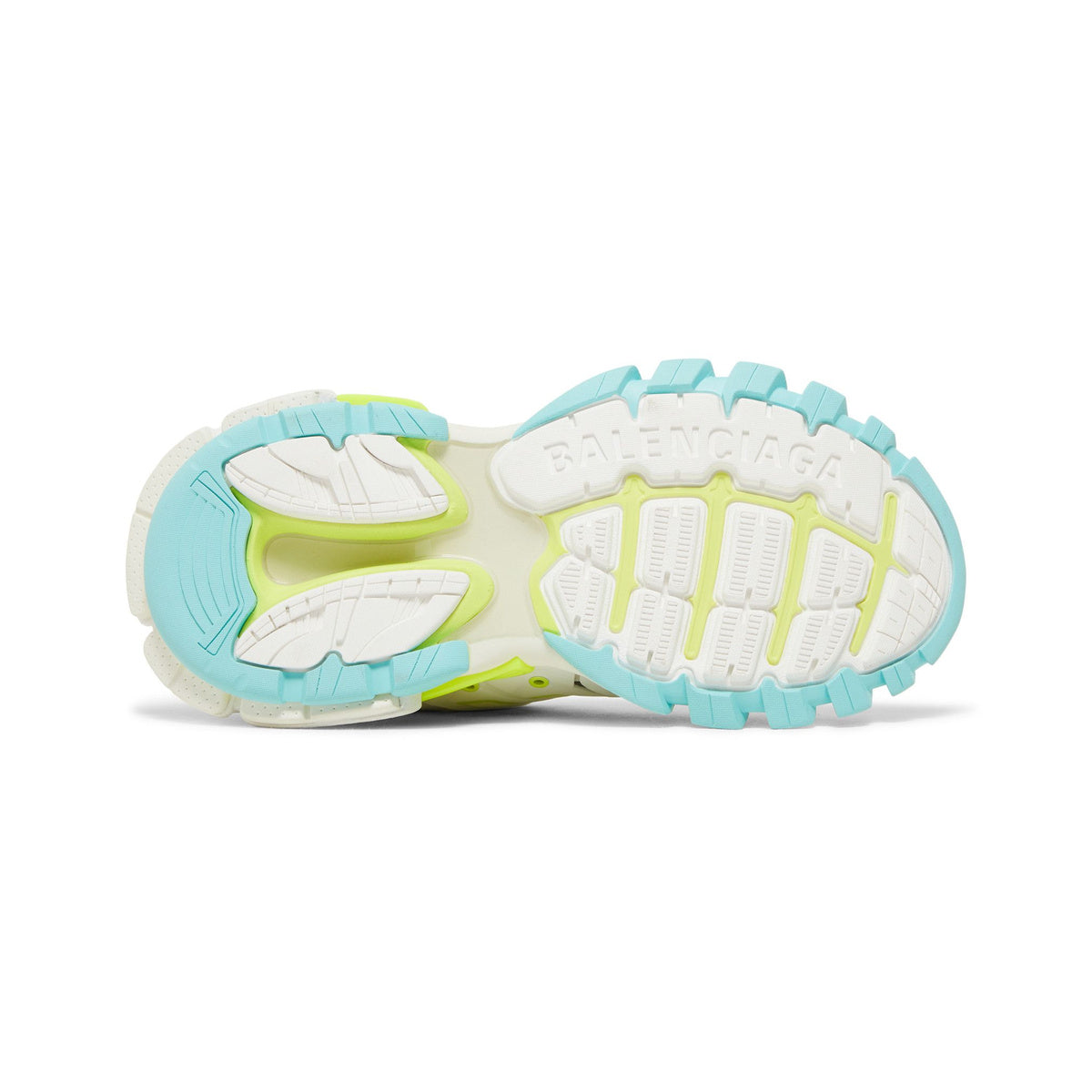 Balenciaga Track Sneakers – White / Neon Yellow / Light Blue – additional product view 2