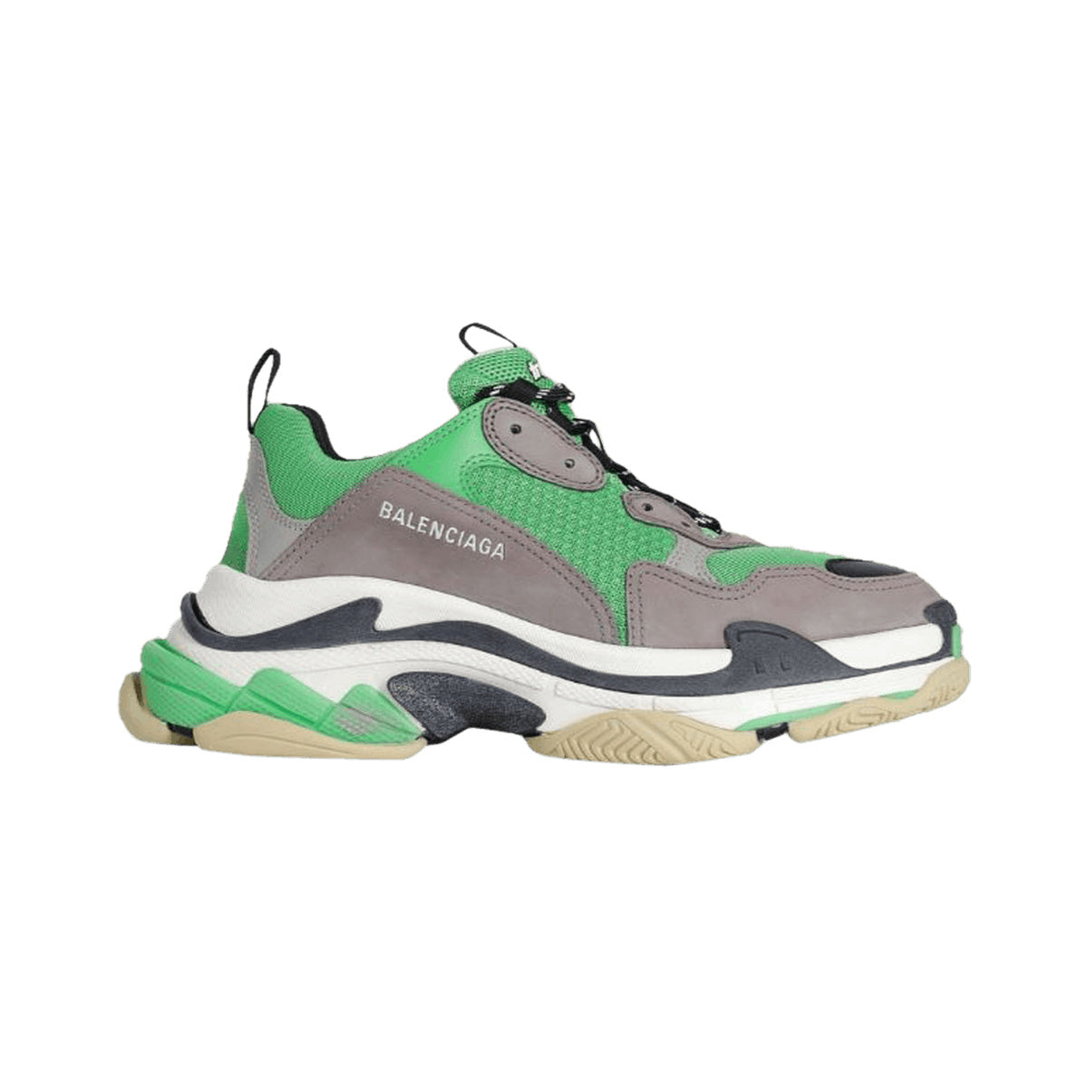 Balenciaga Triple S – Grey / Green – product view