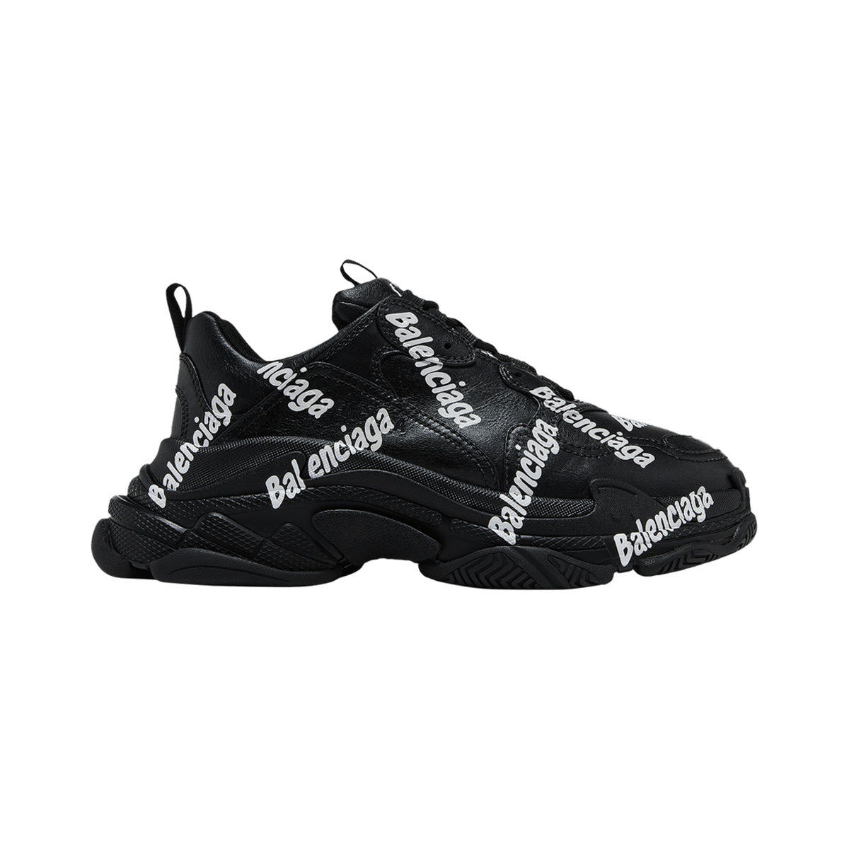 Balenciaga Triple S Logotype – Black / White – product view