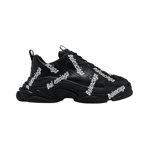 Balenciaga Triple S Logotype – Black / White – product view