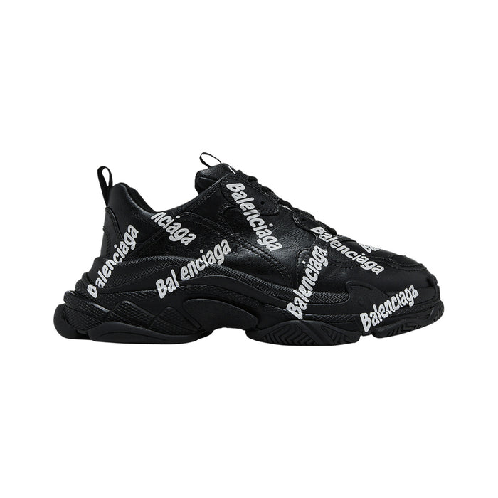 Balenciaga Triple S Logotype – Black / White – product view