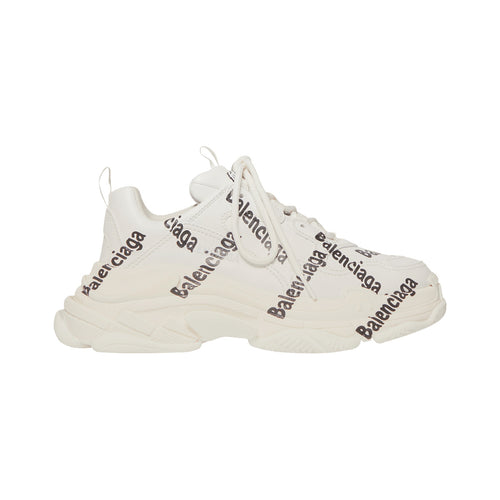 Balenciaga Triple S Logotype – White / Black – product view