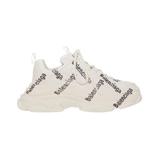 Balenciaga Triple S Logotype – White / Black – product view
