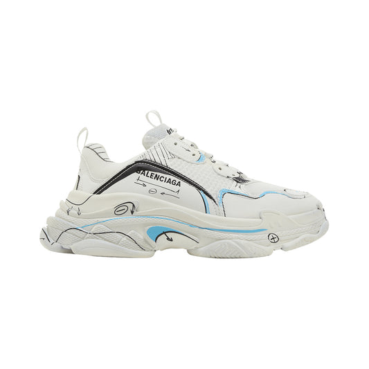 Balenciaga Triple S Sketch – Sketch White / Blue / Black – product view