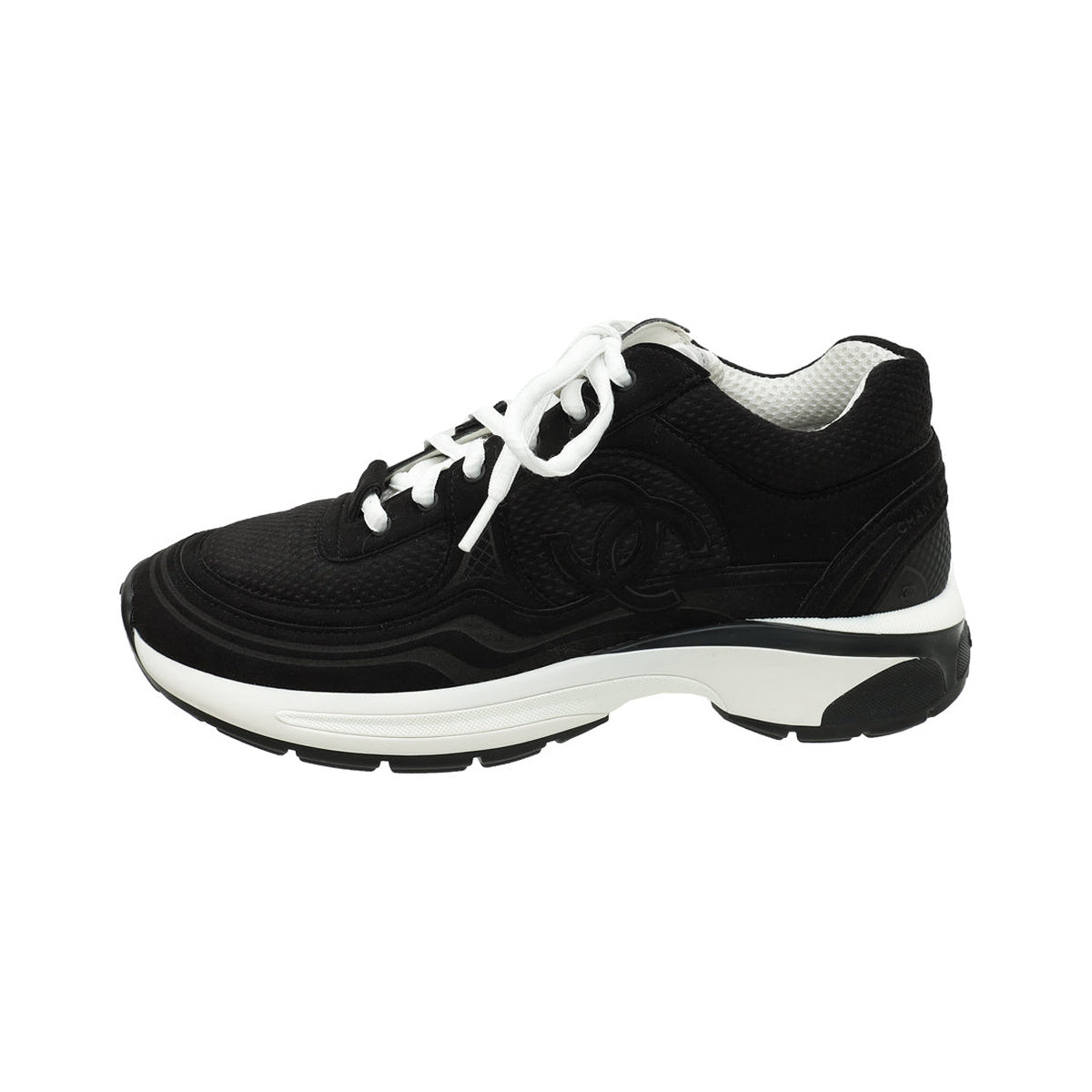 CHANEL CC Logo Fabric Runner – Black / White – alternate view