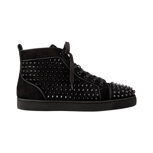 Christian Louboutin Louis Spikes High-Top Sneaker – Black – product view