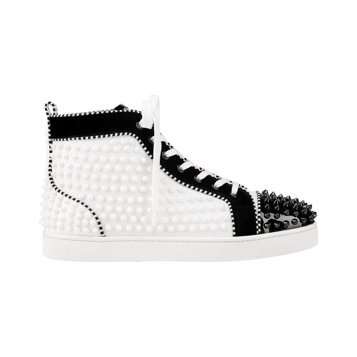 Christian Louboutin Louis Spikes – White / Black – product view