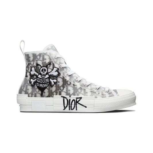Dior and Shawn B23 High-Top Bee Embroidery Sneaker – Black / White – product view