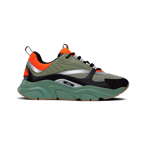 Dior B22 Sneaker – Orange / Olive / Olive / Black – product view