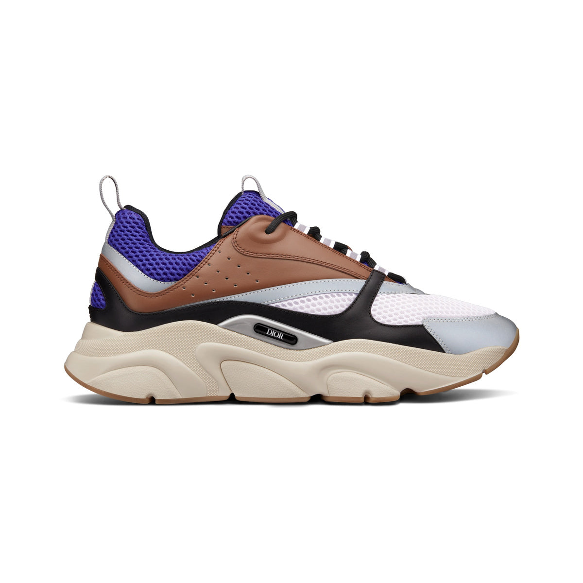 Dior B22 Sneaker – Violet / Cream / Coffee / Black – product view