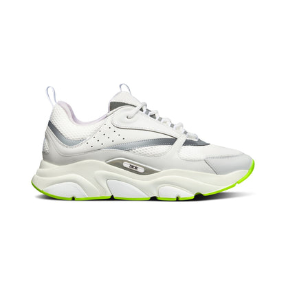 Dior B22 Sneaker – White / Silver / Fluo Green – product view