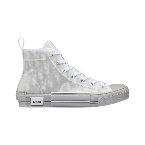 Dior B23 High-Top Sneaker – Reflective Grey / White – product view