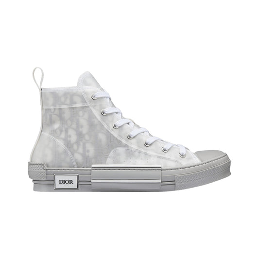 Dior B23 High-Top Sneaker – Reflective Grey / White – product view