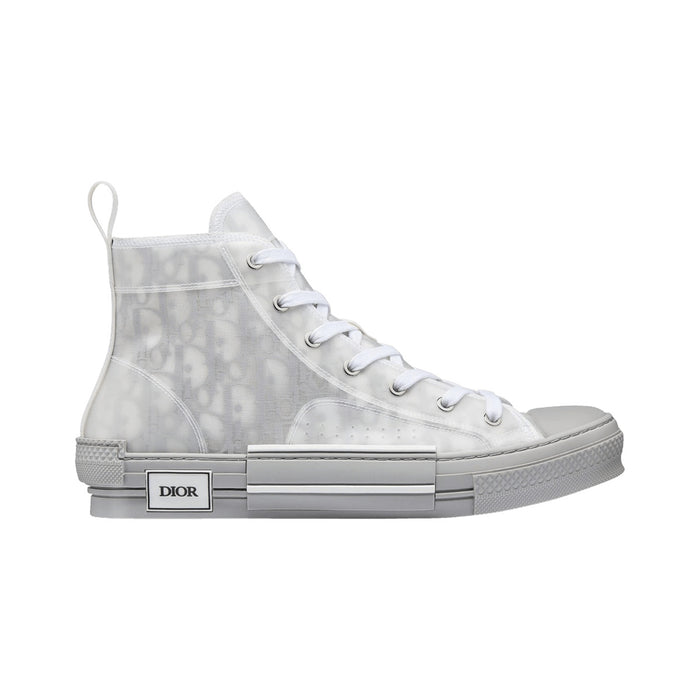 Dior B23 High-Top Sneaker – Reflective Grey / White – product view