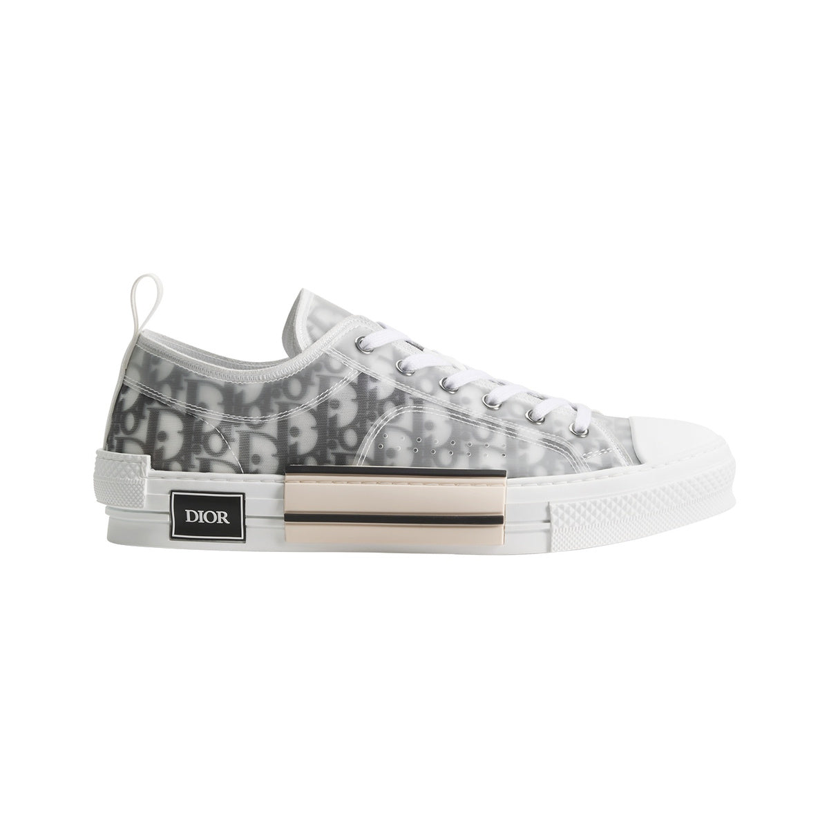 Dior B23 Low-Top Sneaker – White / Black – product view