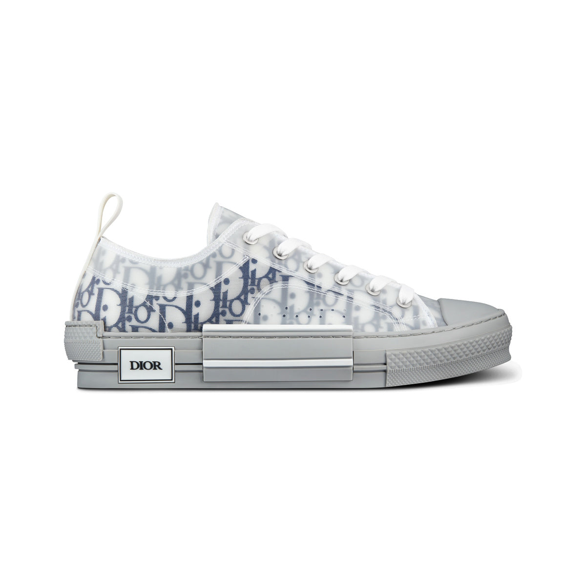 Dior B23 Low-Top Sneaker – White / Navy / Gray – product view