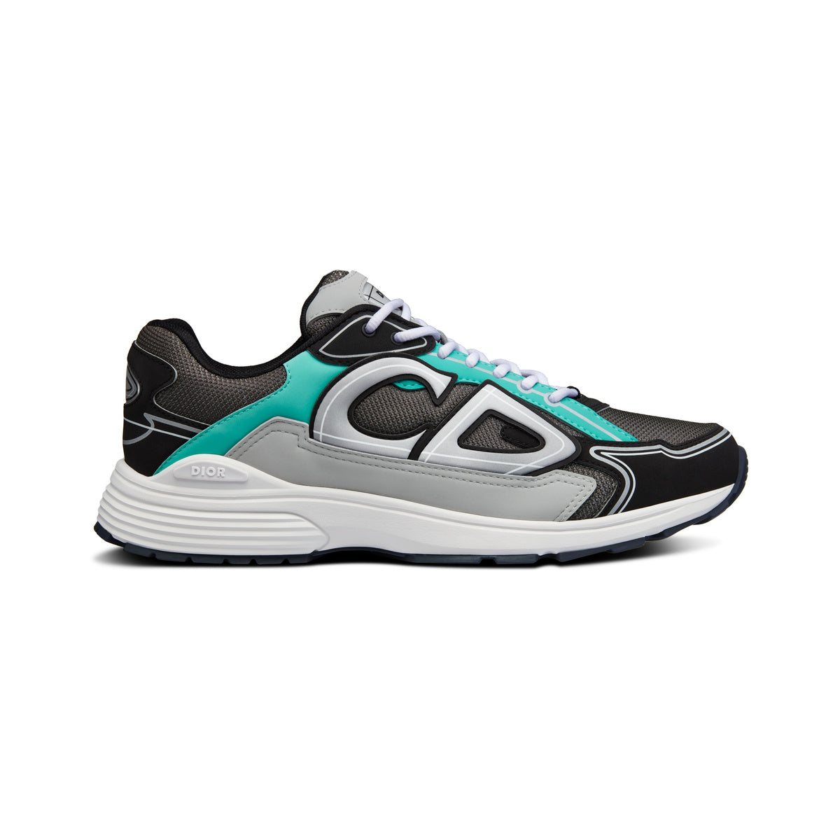 Dior B30 Sneaker – Gray / Black / Teal – product view