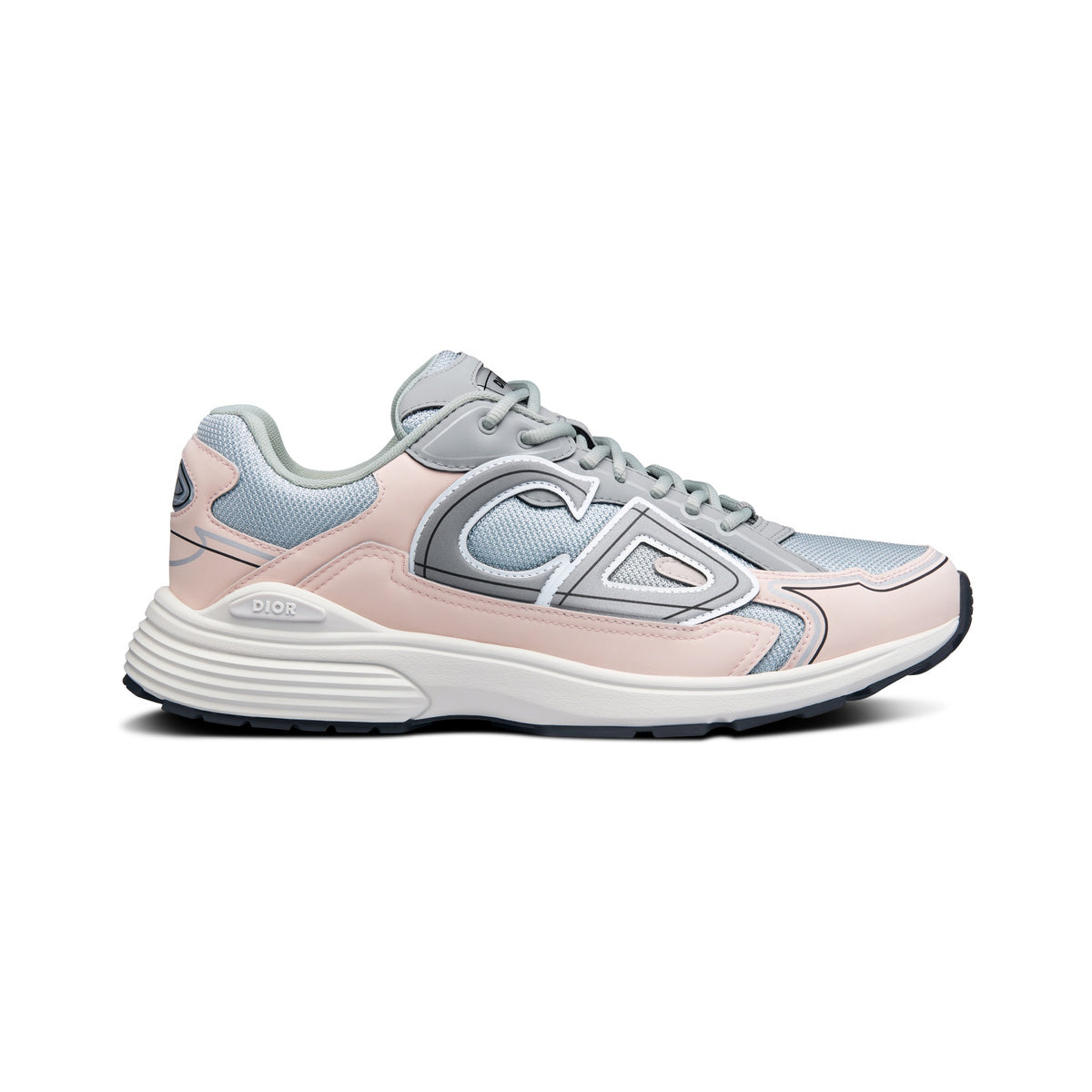 Dior B30 Sneaker – Gray / Light Pink – product view