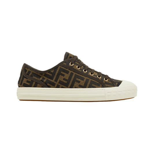 Fendi Domino Sneaker – Brown - FF Jacquard – product view