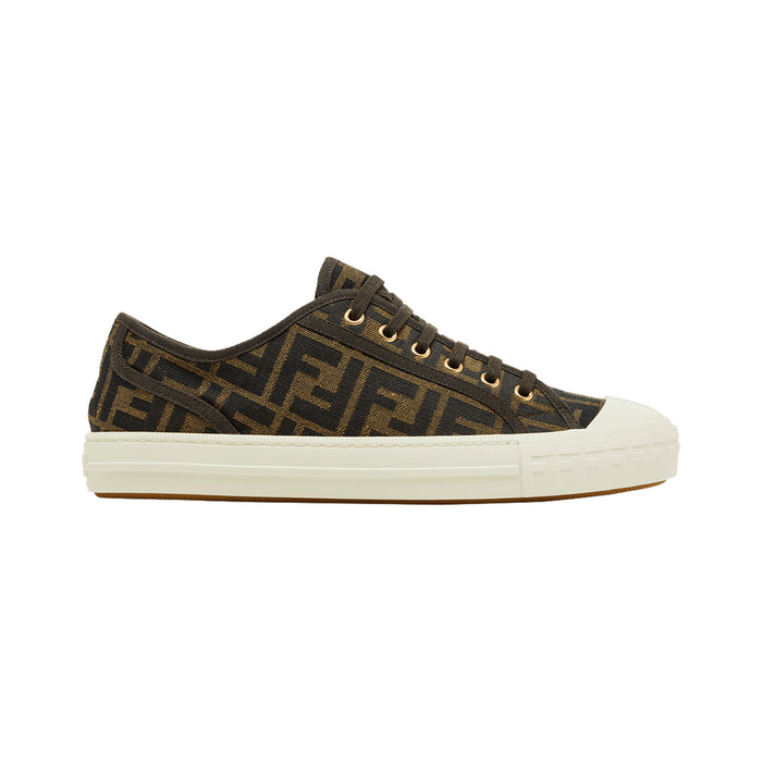 Fendi Domino Sneaker – Brown - FF Jacquard – product view