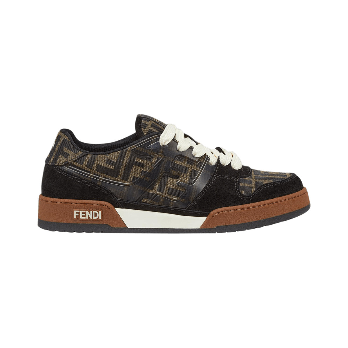 Fendi Match Sneaker – FF Jacquard - Brown / Black – product view