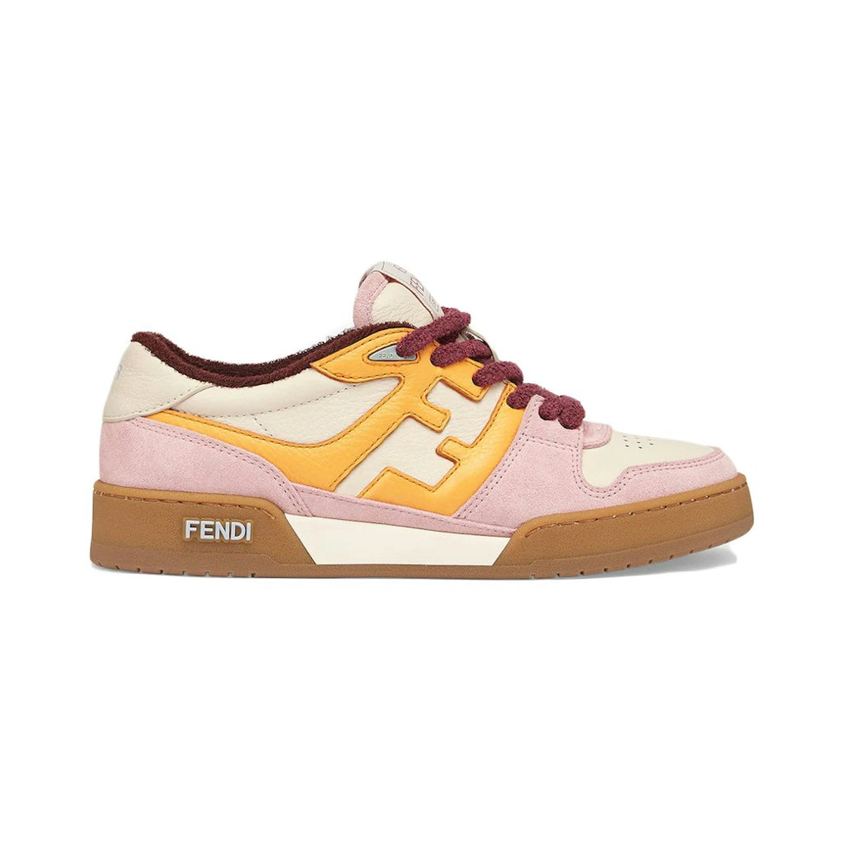 Fendi Match Sneaker – Pink / Yellow / Cream – product view