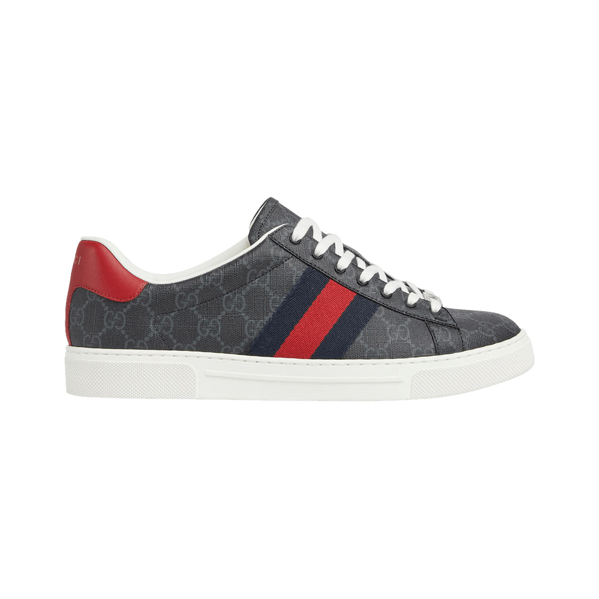 Gucci Ace GG Supreme Web – Black / Grey / Navy / Red – product view