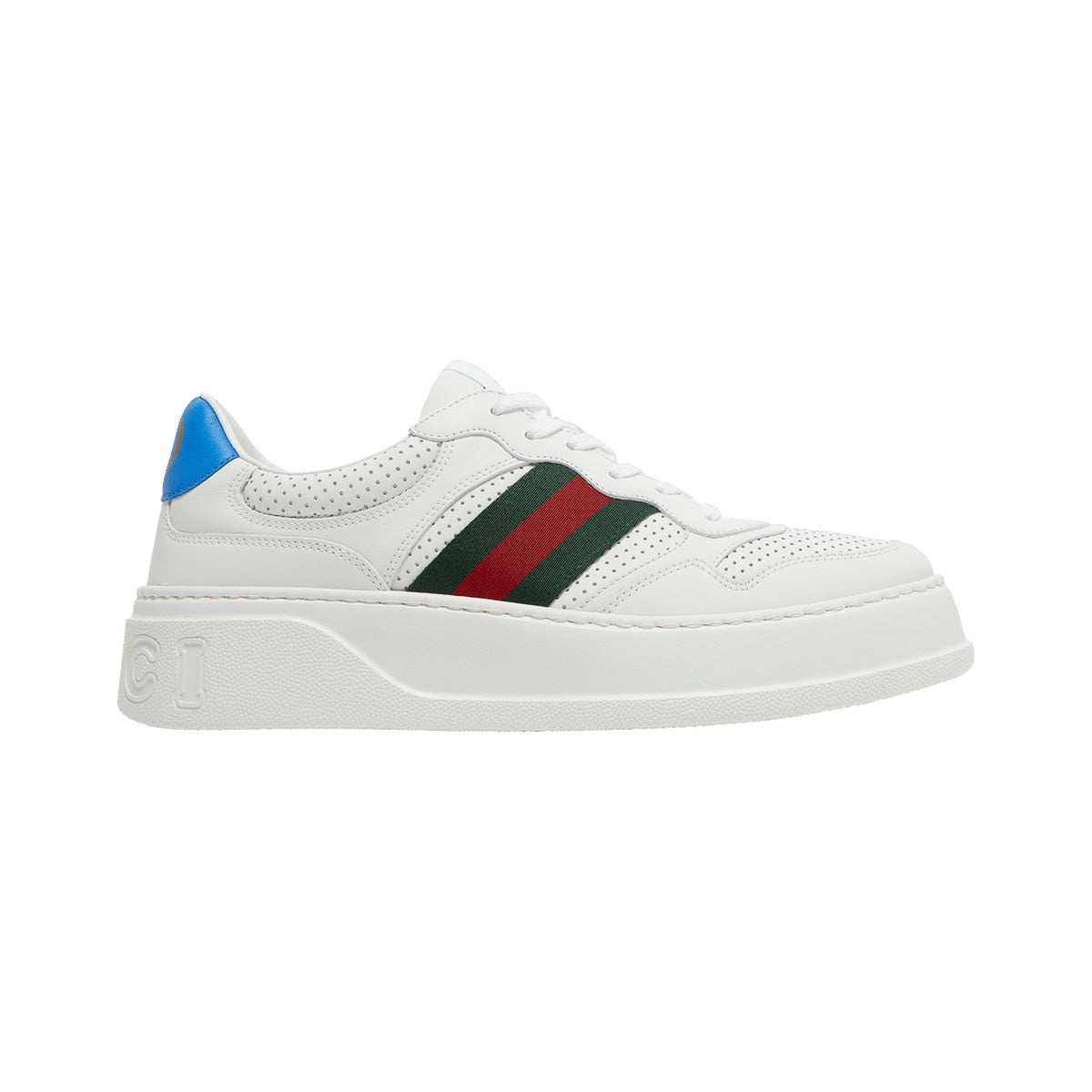 Gucci Chunky GG Web Sneaker – White / Blue – product view