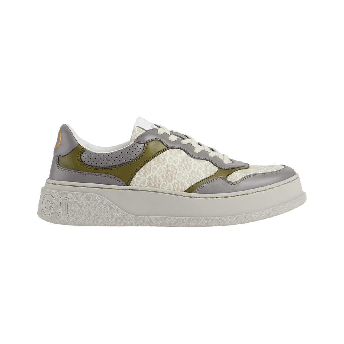 Gucci GG Chunky Sneaker – White / Beige – product view