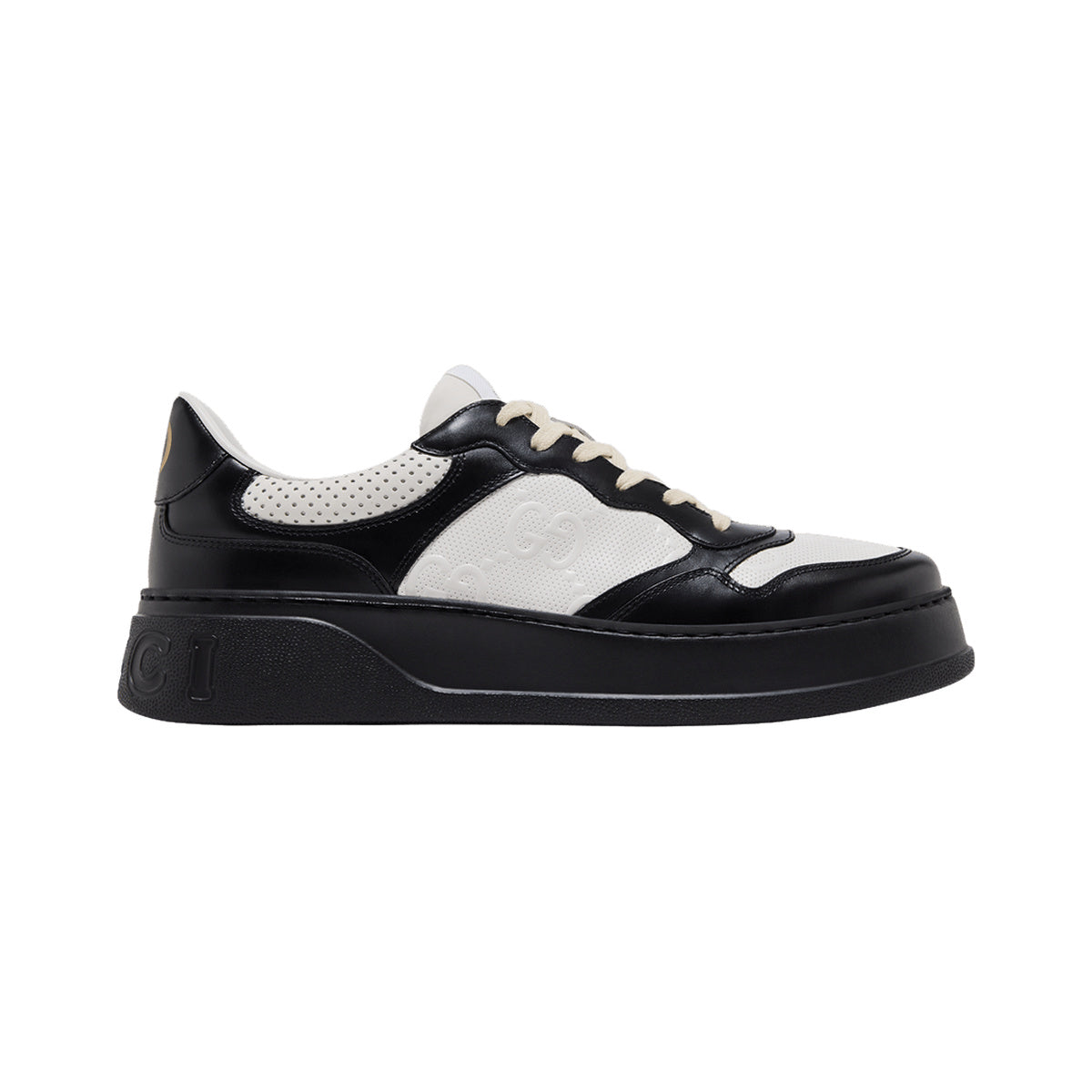 Gucci GG Embossed Sneaker – Black / White – product view