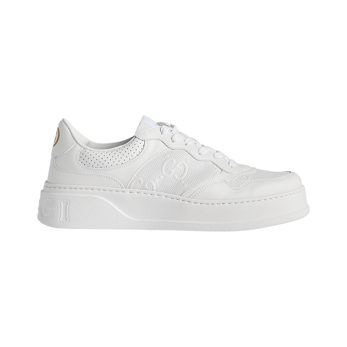 Gucci GG Embossed Sneaker – White – product view